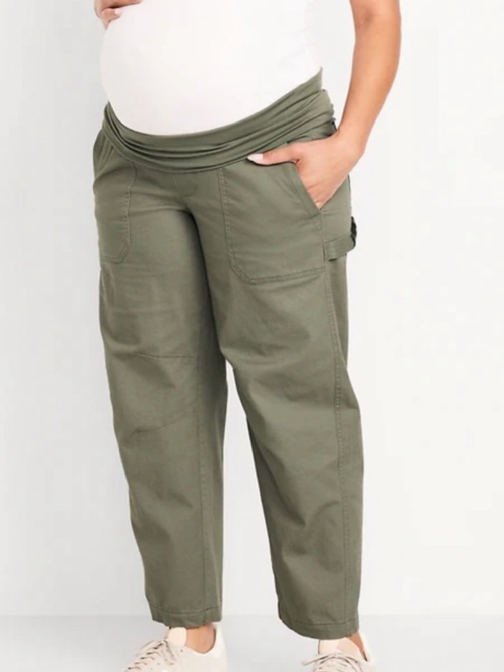 Old Navy Maternity Green Utility Cargo Pants size M